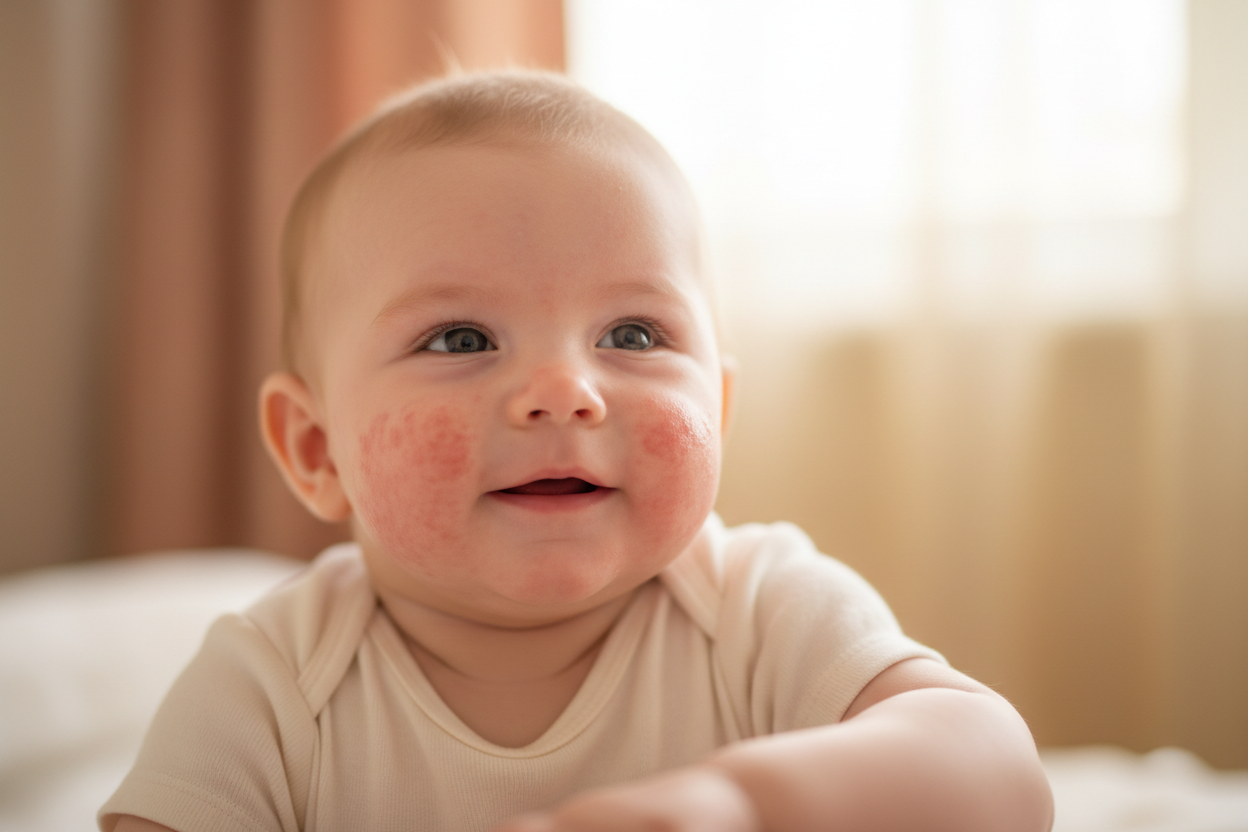 baby with eczema 